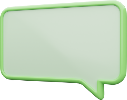 3D speech bubble